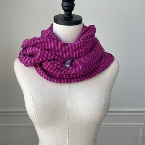 Lululemon Vinyasa Scarf Rizzy Stripe Regal Plum Hero Blue Rulu - Picture 5 of 6